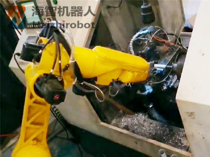 六軸車(chē)床機(jī)械手臂機(jī)器人案例