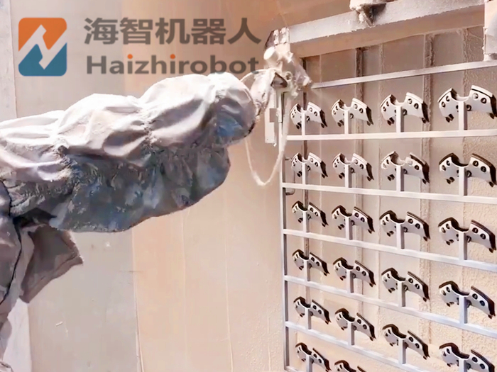 立式擺盤旋轉(zhuǎn)噴漆轉(zhuǎn)臺機器人（排盤噴漆）